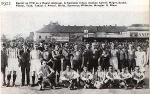 1922.V.21., FTC - Rapid: 2-0. Közös csapatkép